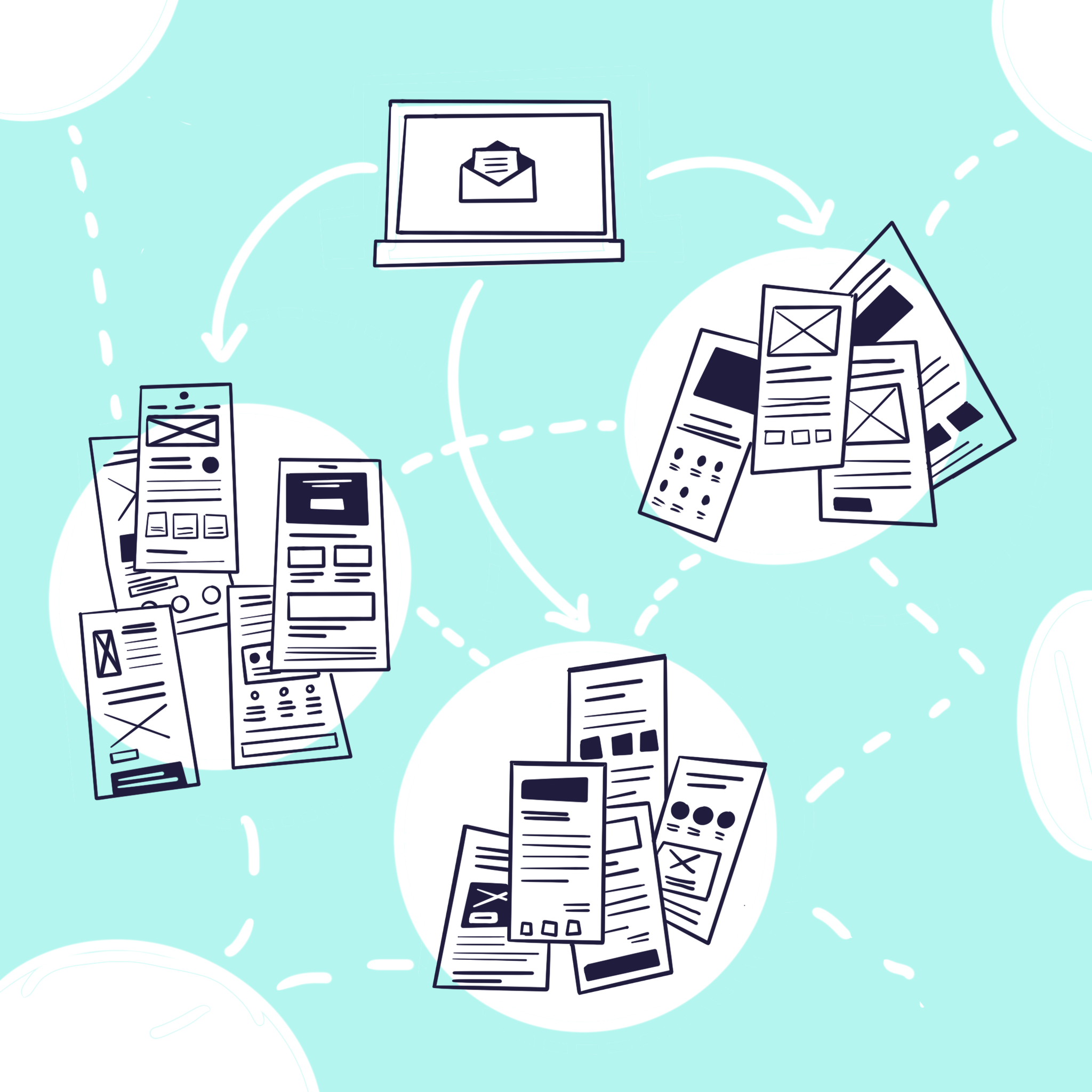 Illustrazione di un email design system