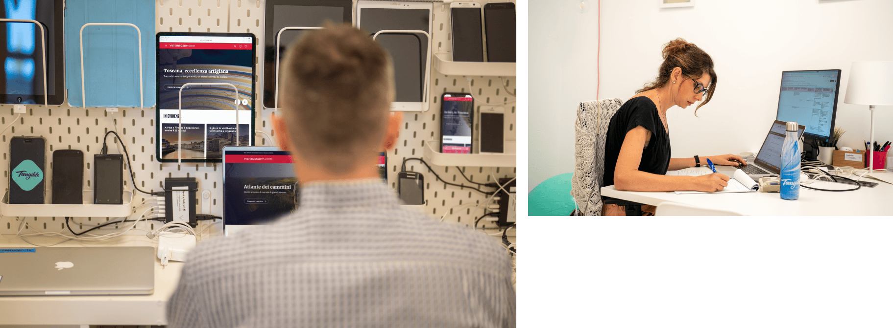 Il team di Tangible a lavoro sul progetto orientato all'incremento dell’accessibilità del portale del turismo della Regione Toscana.